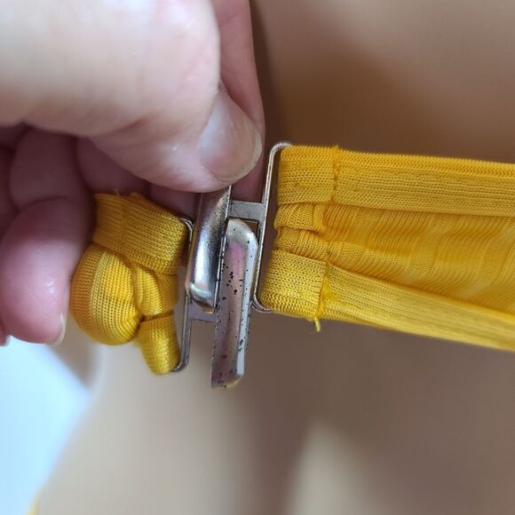 Yellow Bikini Ribbed Fabric Small - Picture 5 of 11